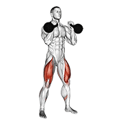 kettlebell front squat demonstration