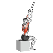 band close-grip pulldown demonstration