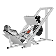 triple style sled one leg calf press on leg press demonstration