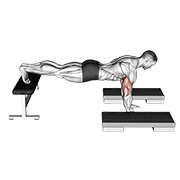 incline push up depth jump with complex demonstration