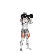 dumbbell push press demonstration