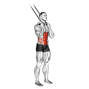 band standing crunch demonstration