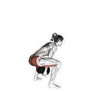 sharp style dumbbell sumo pull through demonstration
