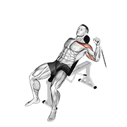 cable one arm incline press with rigid demonstration