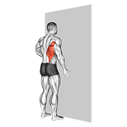 one arm against wall compressed demonstration