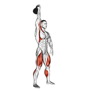 kettlebell one arm jerk demonstration