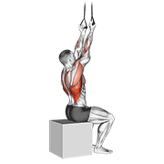 band fixed back underhand pulldown demonstration