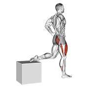one leg squat - expanded variation demonstration