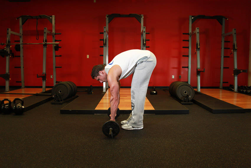 Barbell Ab Rollout demonstration