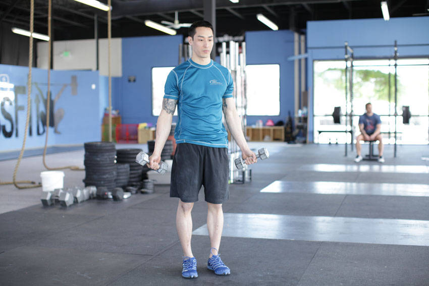 Dumbbell Scaption demonstration