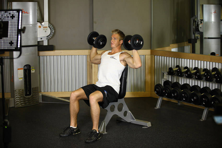 Dumbbell Shoulder Press demonstration