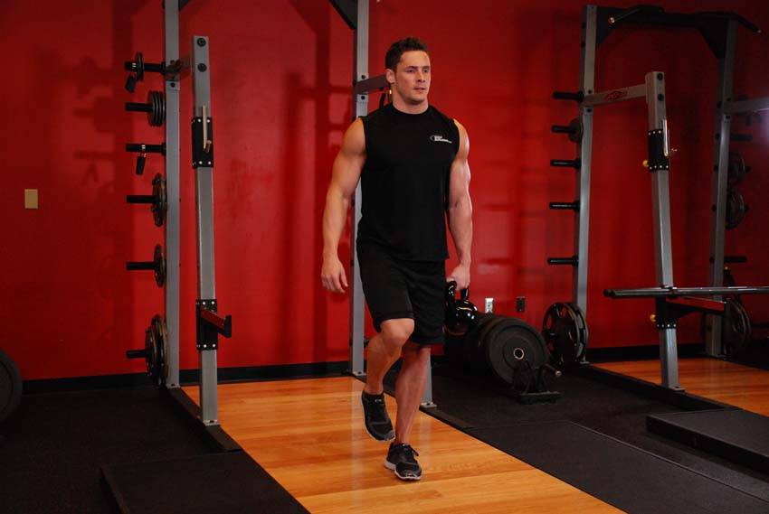 Kettlebell One-Legged Deadlift demonstration