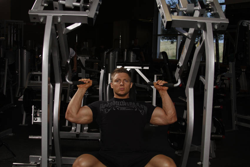 Leverage Shoulder Press demonstration