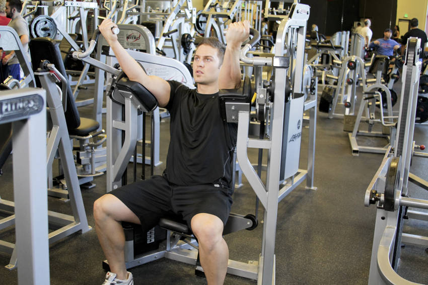 Machine Bicep Curl demonstration