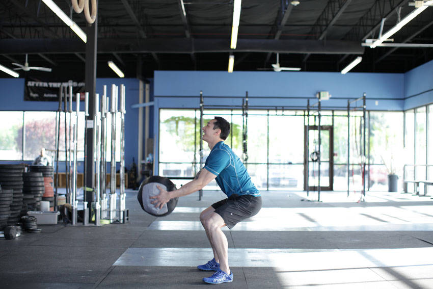 Medicine Ball Scoop Throw demonstration