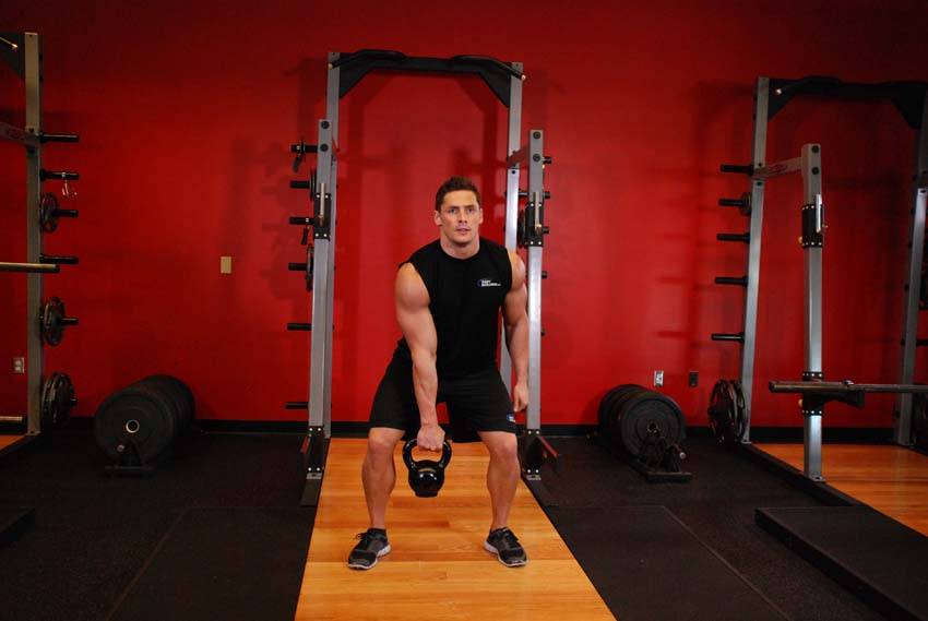 One-Arm Kettlebell Clean and Jerk demonstration