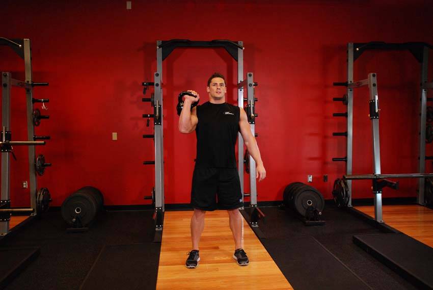 One-Arm Kettlebell Jerk demonstration
