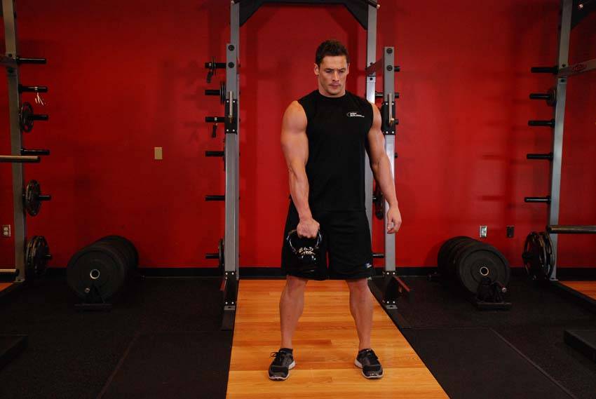 One-Arm Kettlebell Split Snatch demonstration