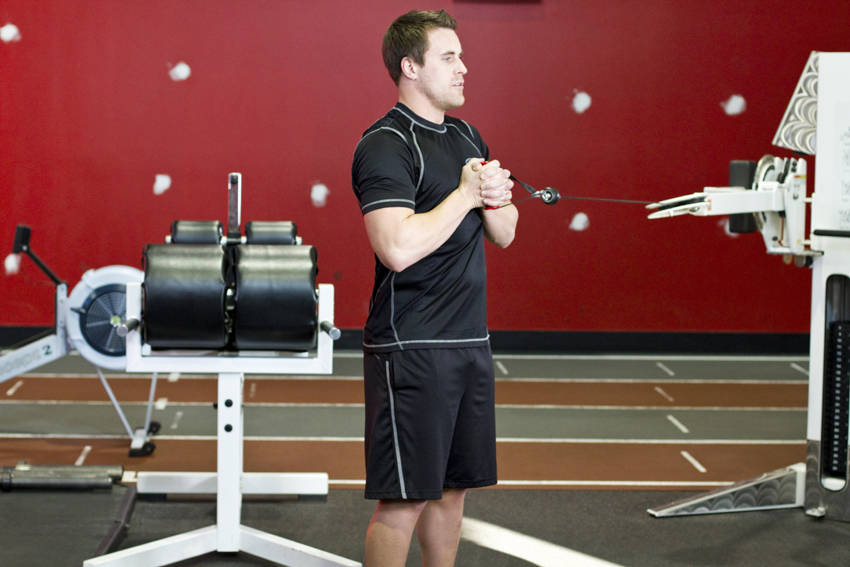 Pallof Press With Rotation demonstration