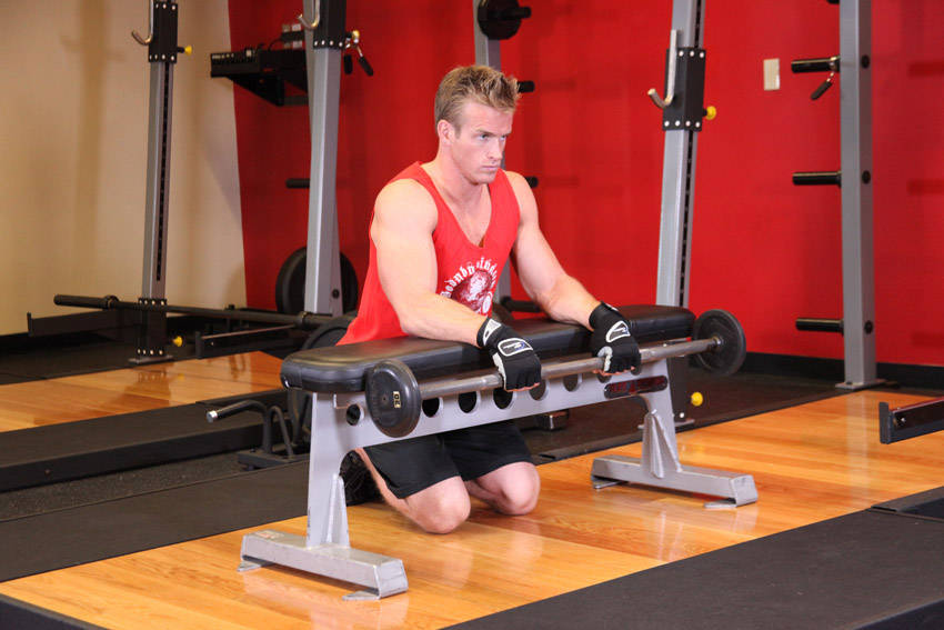 Palms-Down Wrist Curl Over A Bench demonstration