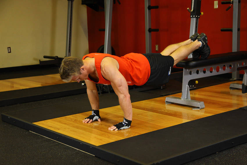 Push-Ups With Feet Elevated demonstration