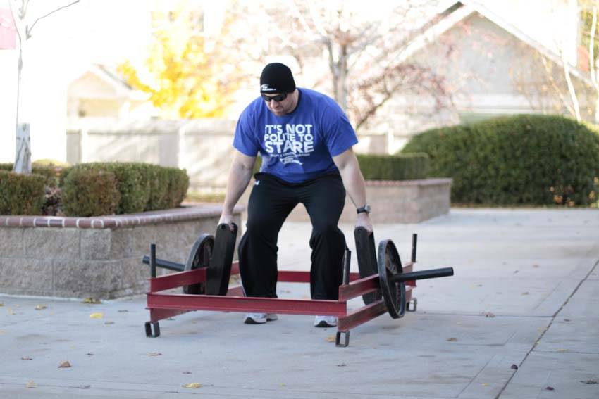 Rickshaw Deadlift demonstration