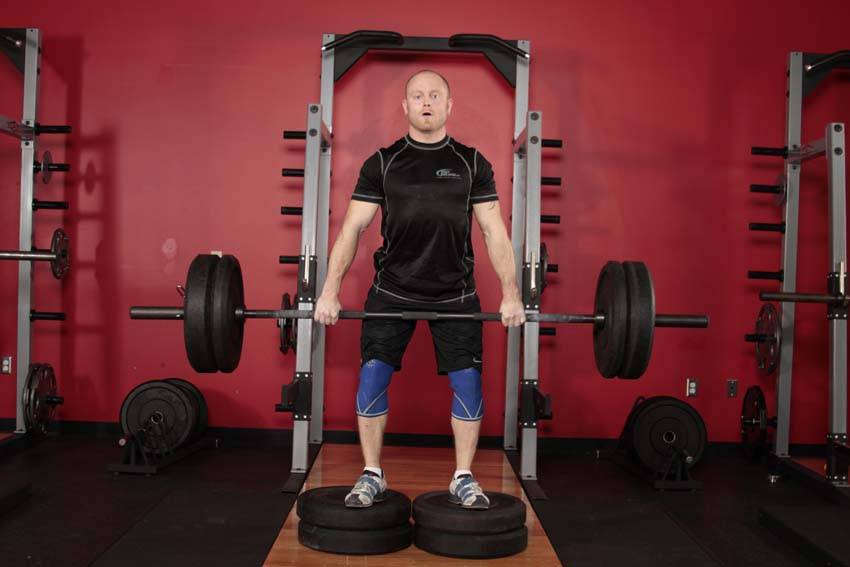 Romanian Deadlift from Deficit demonstration