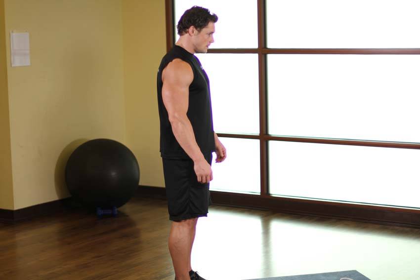 Runner's Stretch demonstration