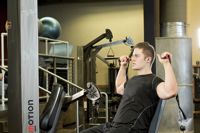 Seated Cable Shoulder Press demonstration