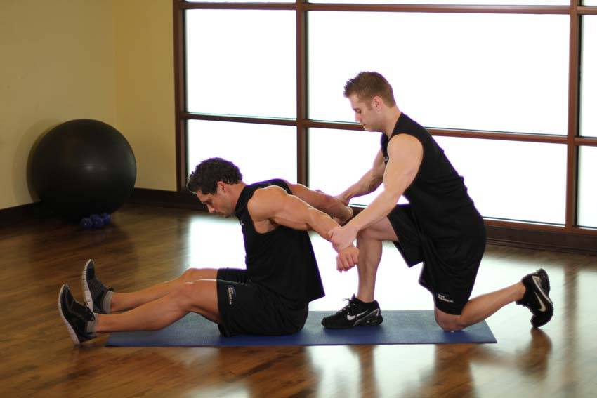 Seated Front Deltoid demonstration