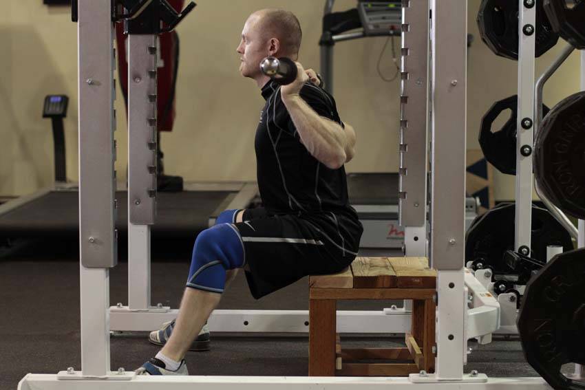 Seated Good Mornings demonstration