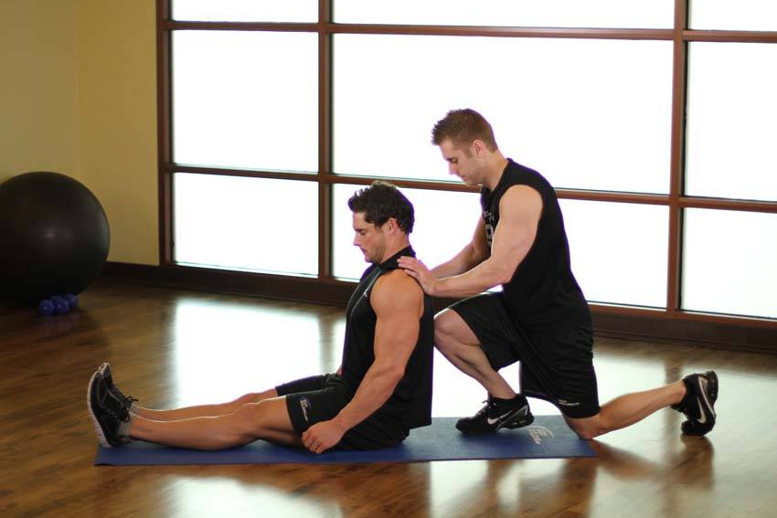 Seated Hamstring demonstration