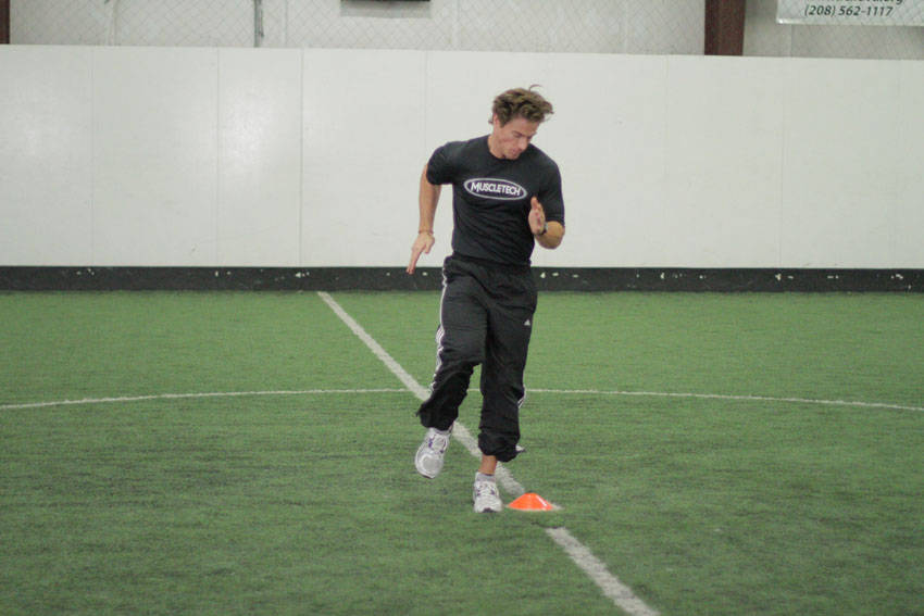Single-Cone Sprint Drill demonstration