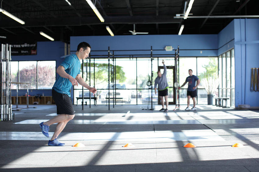 Single-Leg Hop Progression demonstration