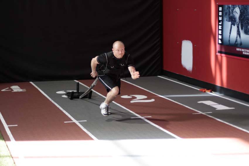 Sled Drag - Harness demonstration