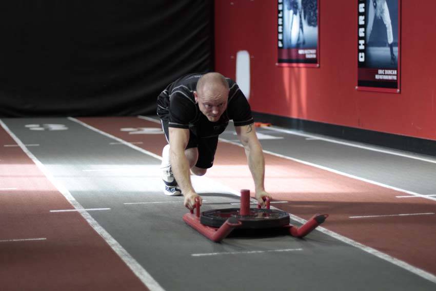 Sled Push demonstration
