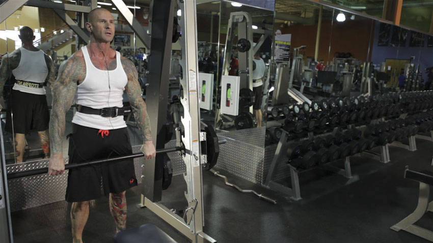 Smith Machine Hang Power Clean demonstration