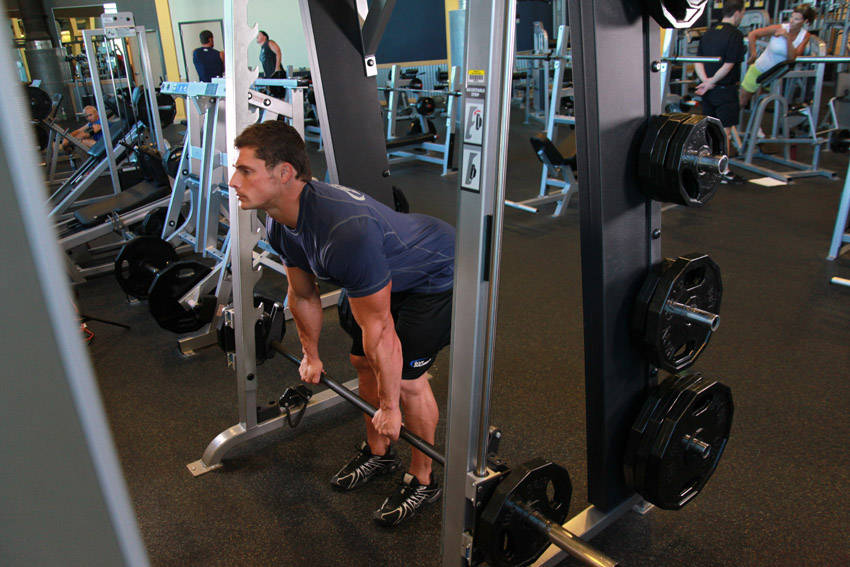 Smith Machine Stiff-Legged Deadlift demonstration