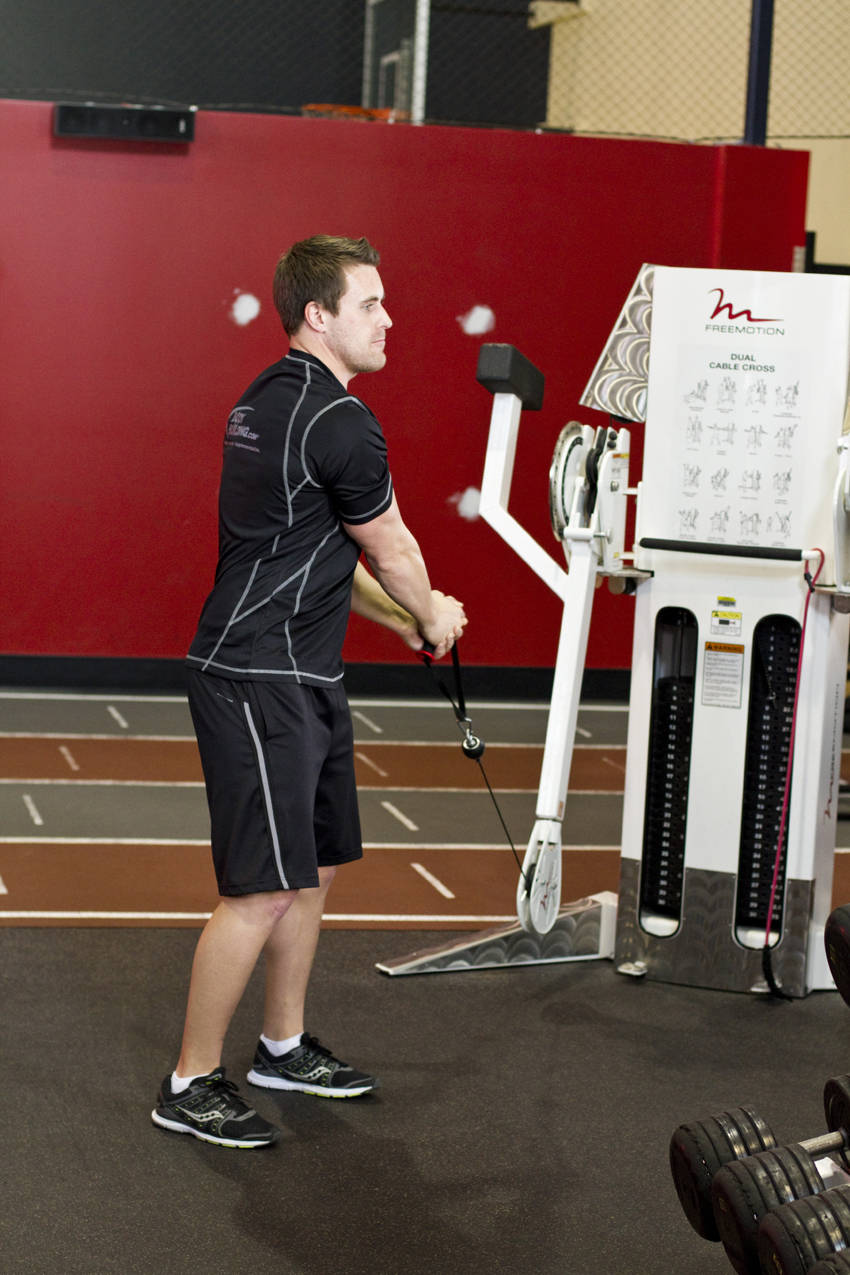 Standing Cable Lift demonstration