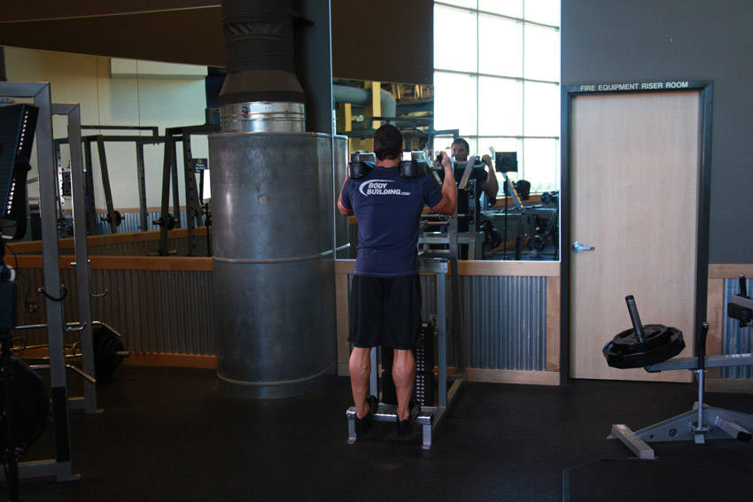 Standing Calf Raises demonstration