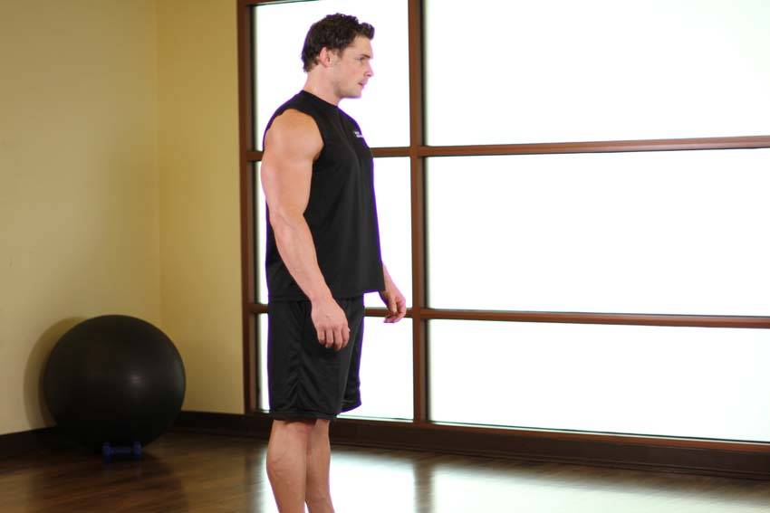 Standing Pelvic Tilt demonstration
