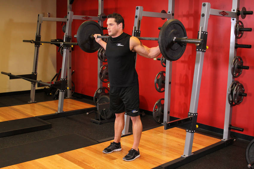 Stiff Leg Barbell Good Morning demonstration