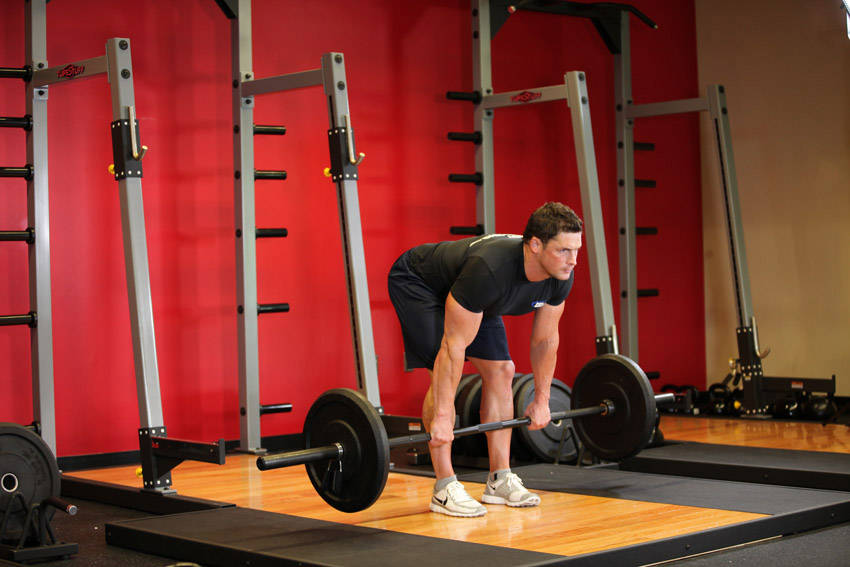 Stiff-Legged Barbell Deadlift demonstration