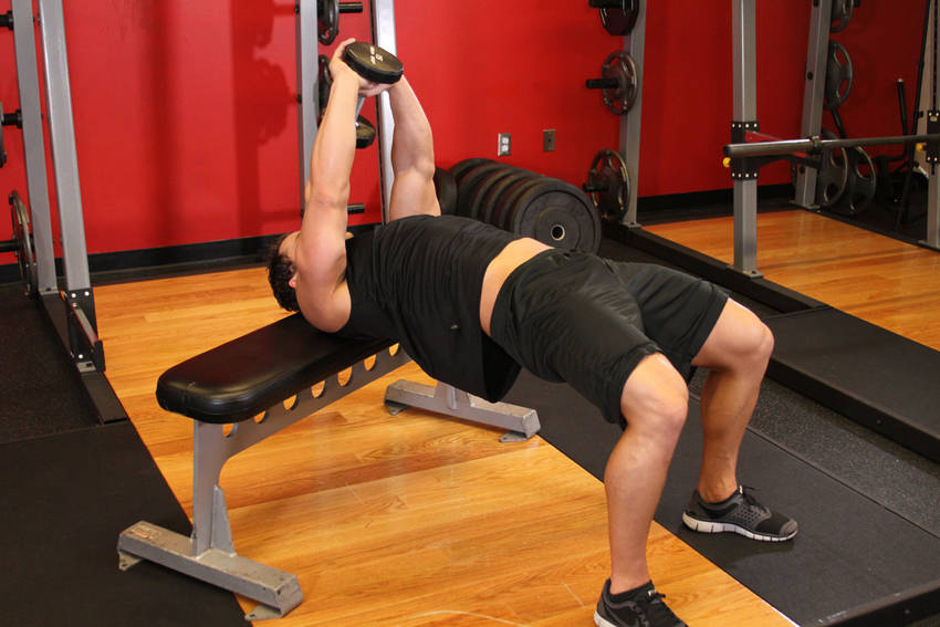 Straight-Arm Dumbbell Pullover demonstration