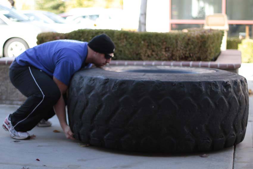 Tire Flip demonstration