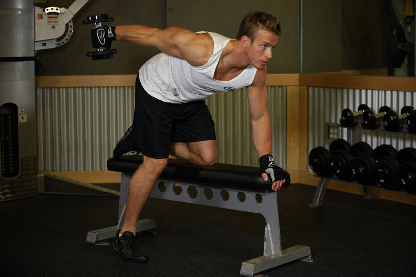 Tricep Dumbbell Kickback demonstration