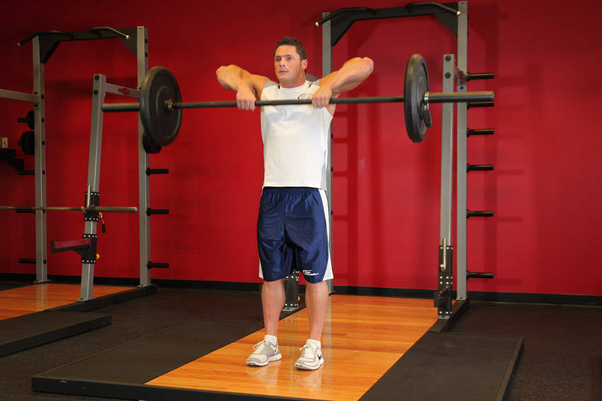 Upright Barbell Row demonstration