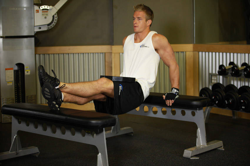 Weighted Bench Dip demonstration