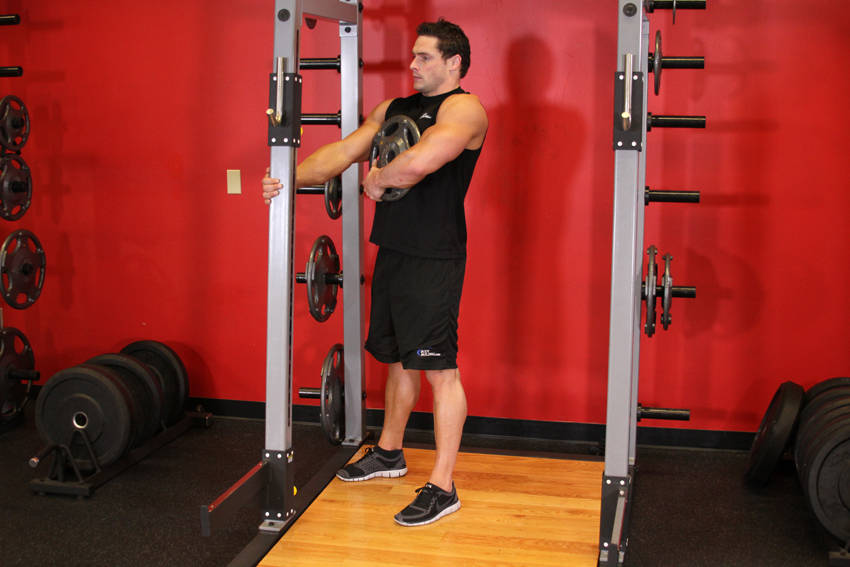 Weighted Sissy Squat demonstration