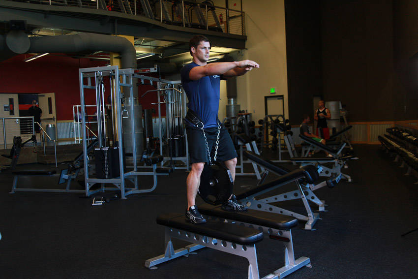 Weighted Squat demonstration